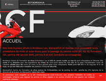 Tablet Screenshot of bordeaux-lac-ecole-moto.com